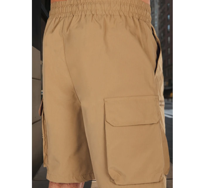 Pánske textilné bojové šortky khaki FashionStreet SX2507 Pánske textilné bojové šortky khaki FashionStreet SX2507