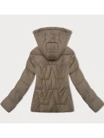 Béžová dámská bunda s odepínací kapucí model 21016258 - J.STYLE