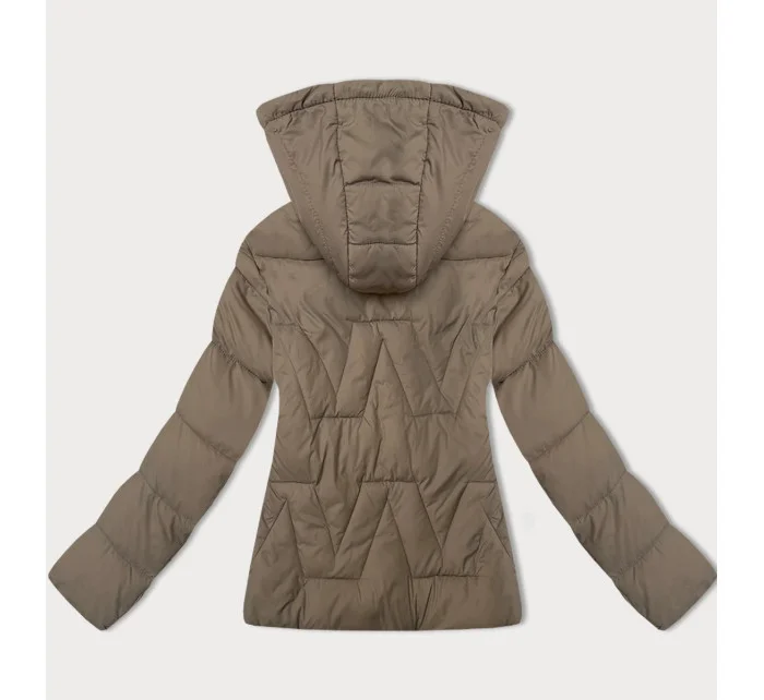 Béžová dámská bunda s odepínací kapucí model 21016258 - J.STYLE