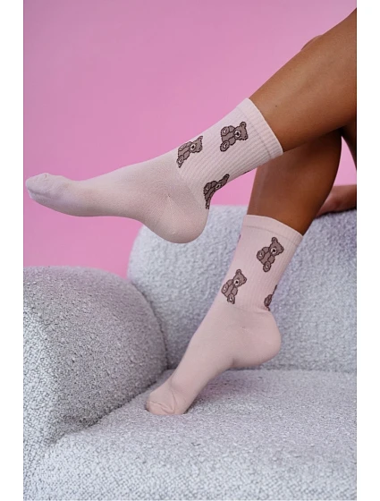 Dámské ponožky model 22044872 Růžové - Milena Dámské ponožky model 22044872 Růžové - Milena
