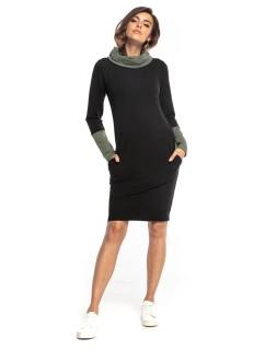 Dámske šaty Tessita T360 7 čierno / khaki - Tessita