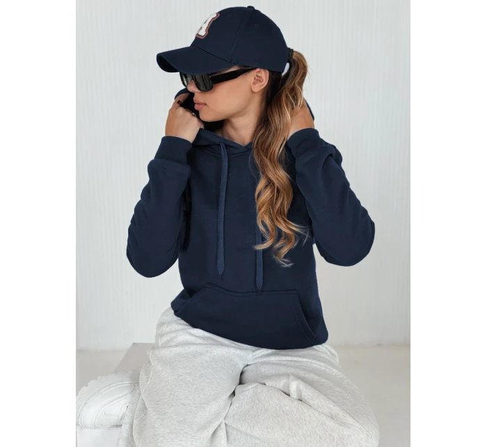 Dámská mikina s kapucí BASIC navy blue model 21962507 - FashionStreet