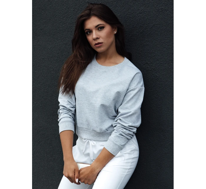dámská klasická mikina světle šedá Dstreet model 21978467 - FashionStreet