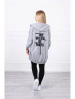 Mikina s potkem   šedá model 18745141 - K-Fashion