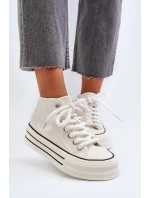 Dámské tenisky na platformě bílé model 21652300 - Boto