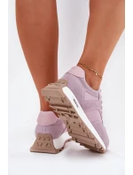 Semišové Sneakersy Na Platformě Dámské Big Star model 21694489 HIPOLY SYSTEM Fialové - Big Star Shoes Semišové Sneakersy Na Platformě Dámské Big Star model 21694489 HIPOLY SYSTEM Fialové - Big Star Shoes