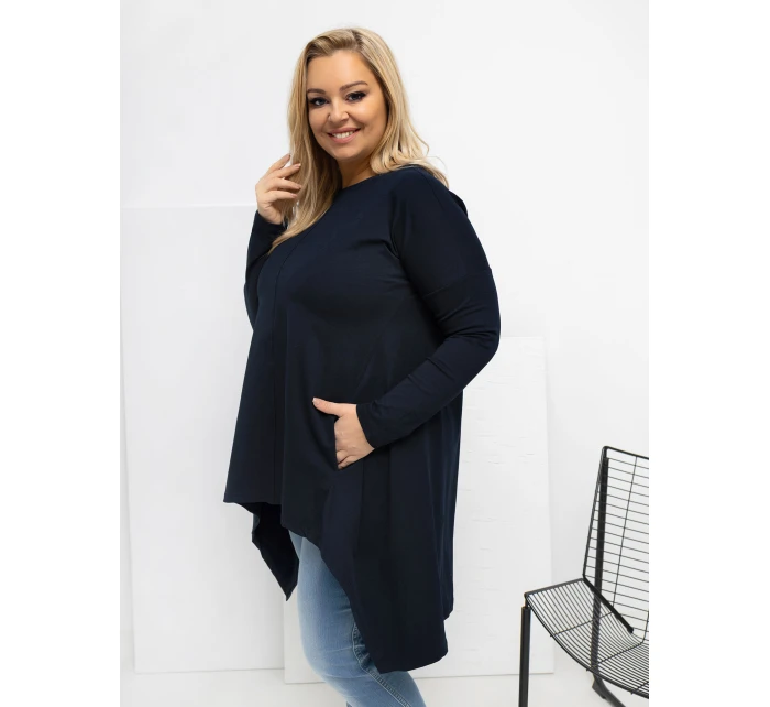 Blúzka RV BZ 7054 1.06 tmavomodrá