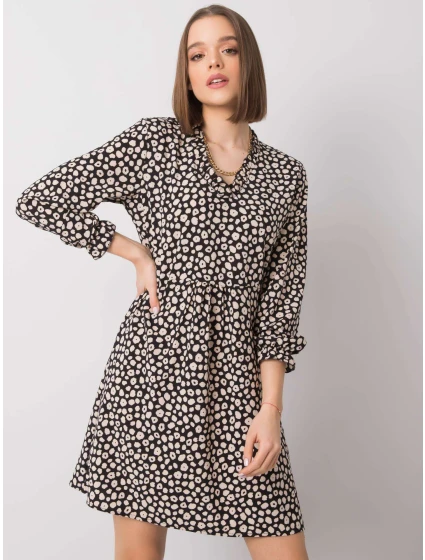 Šaty WN SK R817.66 čierna a béžová Šaty WN SK R817.66 čierna a béžová