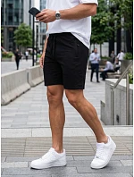 Spodenki męskie dresowe z czarne model 22305592 - FashionStreet Spodenki męskie dresowe z czarne model 22305592 - FashionStreet