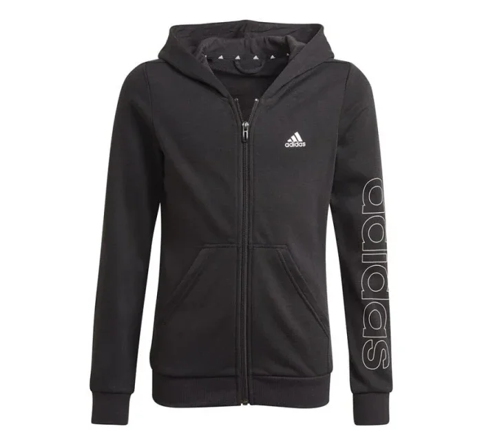 Mikina adidas Essentials Logo Full-Zip Hoodie Jr GN4050
