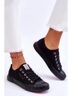 Klasické dámské tenisky model 21613023 Černe - Cross Jeans