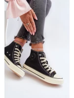 Dámské vysoké tenisky Big Star model 21654788 černé - Big Star Shoes