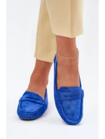 Damskie Zamszowe Mokasyny Kobaltowe Lenvie
