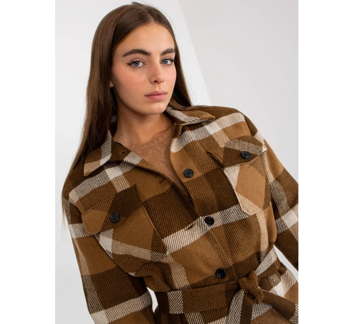 Dámsky kabát LK PL 509076 57P tmavo lila Dámsky kabát LK PL 509076 57P tmavo lila