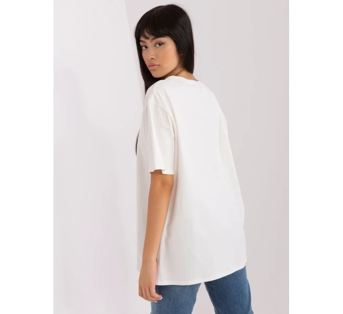 T shirt LK TS model 18741366 ecru - FPrice T shirt LK TS model 18741366 ecru - FPrice