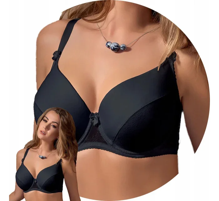 Dámská podprsenka model 19012121 Černá - Vena Dámská podprsenka model 19012121 Černá - Vena