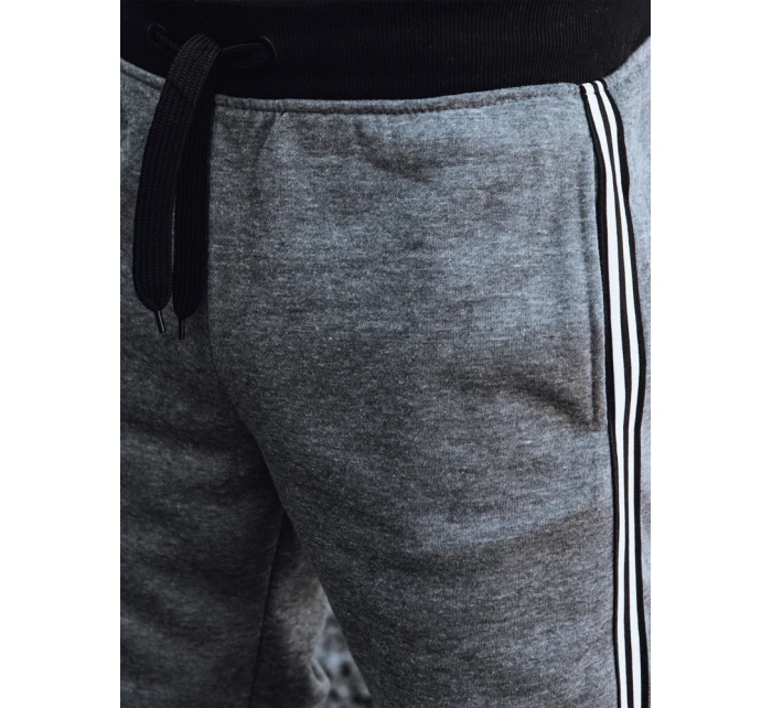 Pánske antracitové tepláky FashionStreet UX4423