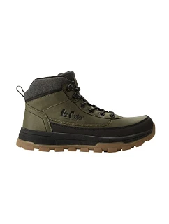 Lee Cooper – pánské zimní sportovní boty, khaki, zateplené