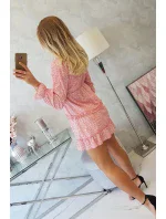 Šaty s ozdobnými volánikmi tmavo marhuľová Šaty s ozdobnými volánikmi tmavo marhuľová