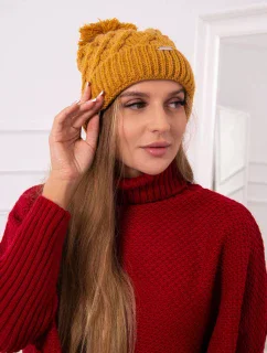 Fleecová čiapka Wanda K281 horčicová
