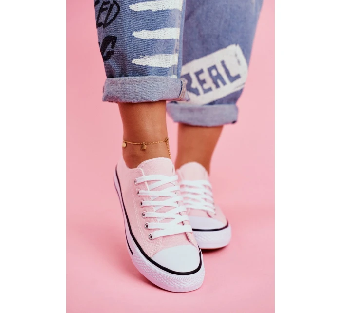 Damskie Klasyczne Trampki Różowe Omerta