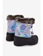 Dětské sněhule pro dívky s kožíškem a stahovák Lee Cooper LCJ-25-10-3778 Fialové