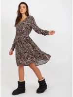 Šaty D73771M30365A čierno-béžové Šaty D73771M30365A čierno-béžové