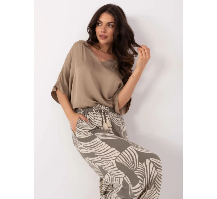 Nohavice D73771M62237G khaki