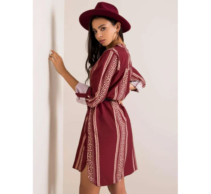 Šaty DHJ SK 5766D.13 bordó