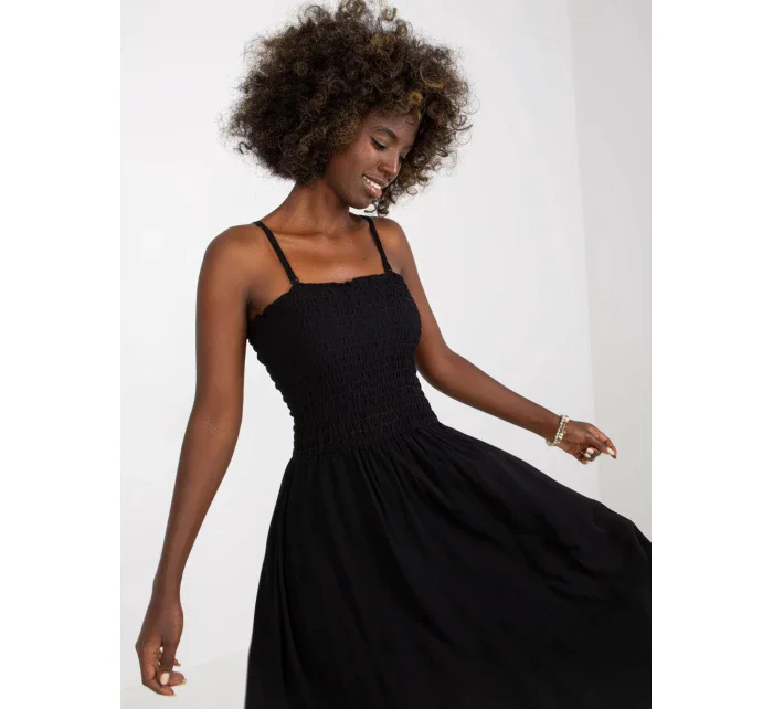 Dámske šaty D73761M30314A Čierne - FPrice Dámske šaty D73761M30314A Čierne - FPrice