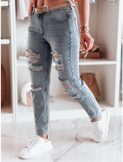 Dámské džínové kalhoty regular fit blue Dstreet model 21985242 - FashionStreet
