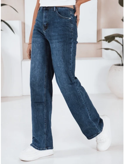 Dámské džíny s širokými nohavicemi tmavě modré Dstreet model 21992610 - FashionStreet