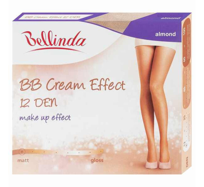 BB cream pančuchy s make up efektom BB CREAM 12 DEN - Bellinda - almond