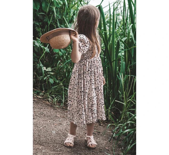 Dziecięce Plecione Wsuwane Sandały Różowe Tracy