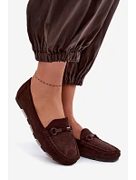 Dámské mokasiny Ploché Čokoládové Olisa Dámské mokasiny Ploché Čokoládové Olisa