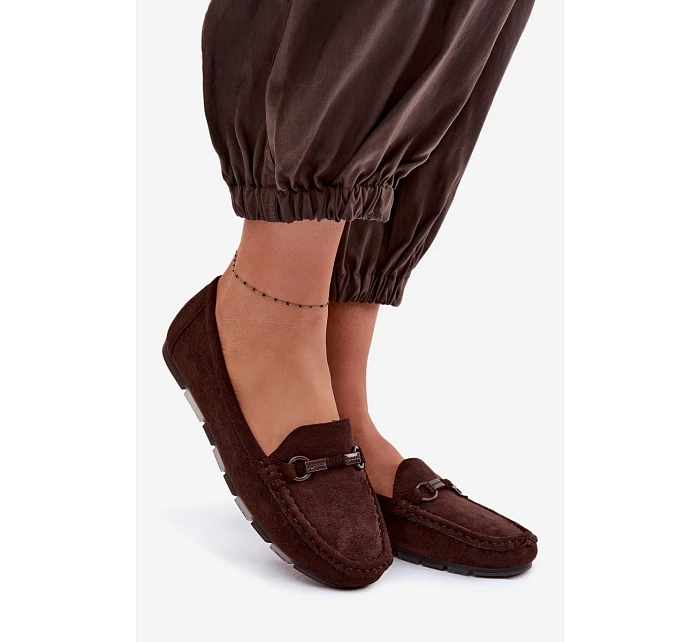Dámské mokasiny Ploché Čokoládové Olisa Dámské mokasiny Ploché Čokoládové Olisa