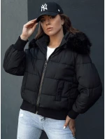 Dámska prešívaná zimná bunda s kožušinou COLDPACK black FashionStreet TY4430 Dámska prešívaná zimná bunda s kožušinou COLDPACK black FashionStreet TY4430