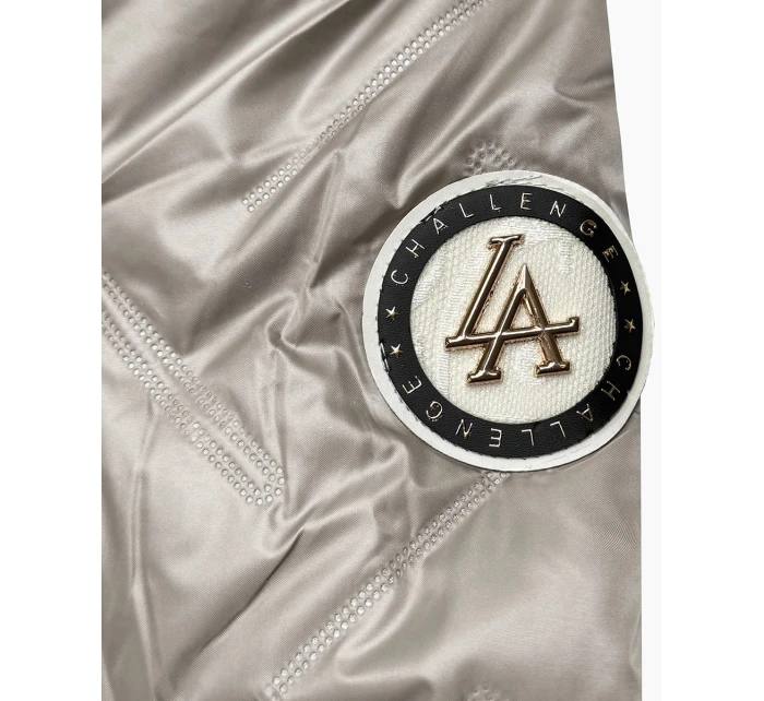 pikowana kurtka damska Goodlookin beżowa model 22004212 - S'WEST