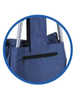 NÁKUPNÝ VOZÍK NA KOLIESKACH S RÁMOM 25 L MODRÝ