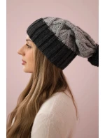 Milano fleecová čiapka K203 svetlo šedá + grafitová