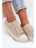 Dámské Textilní Tenisky Big Star model 21693141 Béžové - Big Star Shoes Dámské Textilní Tenisky Big Star model 21693141 Béžové - Big Star Shoes