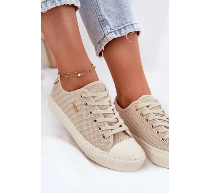 Dámské Textilní Tenisky Big Star model 21693141 Béžové - Big Star Shoes Dámské Textilní Tenisky Big Star model 21693141 Béžové - Big Star Shoes