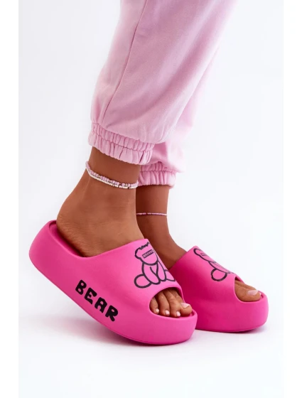 Pantofle model 21099100 fuchsia Step in style - SWEET SHOES