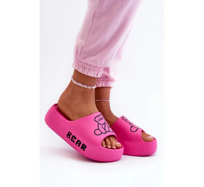 Pantofle model 21099100 fuchsia Step in style - SWEET SHOES