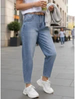 Dámské džínové kalhoty s páskem Dstreet model 21996318 - FashionStreet