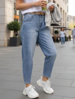 Dámské džínové kalhoty s páskem Dstreet model 21996318 - FashionStreet