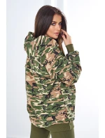 3dílná souprava  top a legíny khaki + zelená model 18970349 - K-Fashion