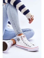 Dámské klasické vysoké tenisky Big Star model 21611832 Bílé - Big Star Shoes Dámské klasické vysoké tenisky Big Star model 21611832 Bílé - Big Star Shoes