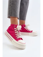 Trampki Damskie Na Platformie Fuksja Aineri