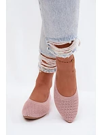 Dámske baleríny Mesh Textile Pink Sarina